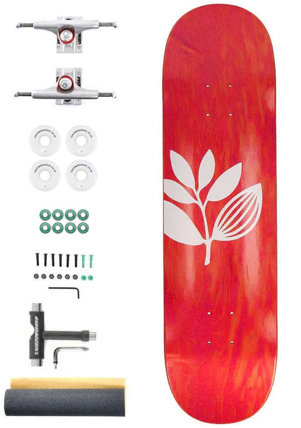 Magenta Big Plant Team Board Custom Complete Pro Skateboard Kit - 8.25