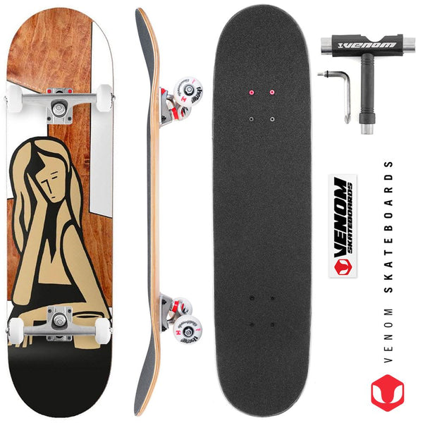 Girl Contemplation Simon Bannerot x Venom Skateboards Core Custom Complete Skateboard - 8.0