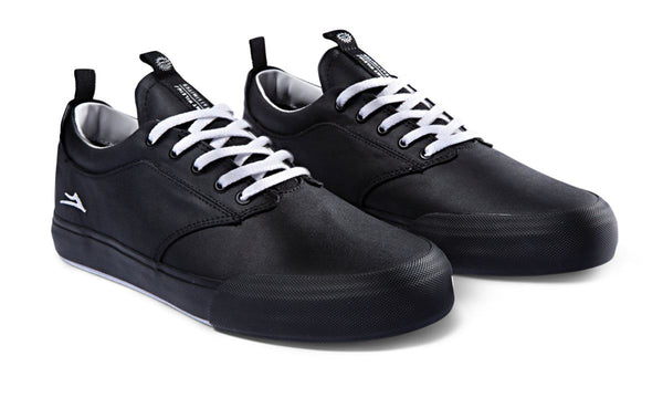 Lakai Wilkins VLK Canvas Skate Shoes - Black - Skatewarehouse.co.uk