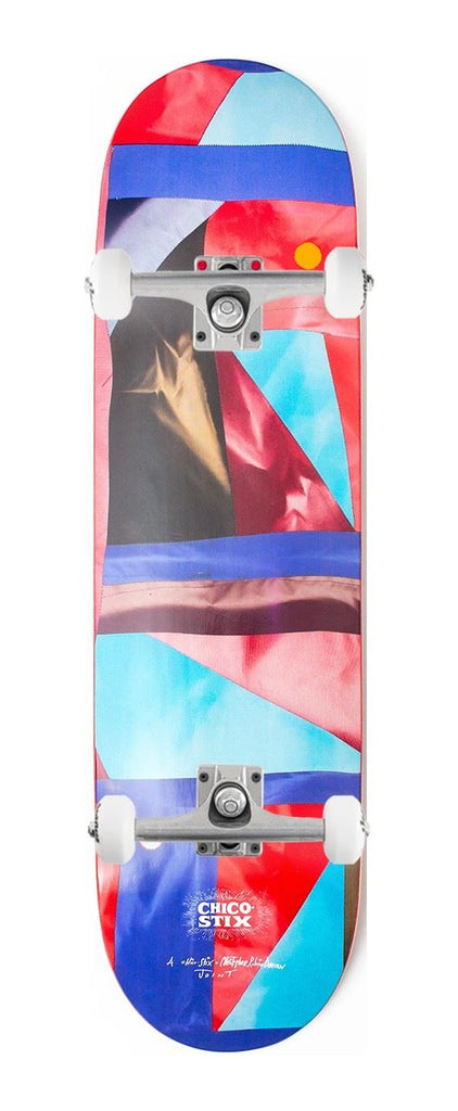 Chico Stix Wolf / Strawberry Moon CS2 Popsicle (Top & Bottom Graphic) x Venom Custom Complete Skateboard - 8.5"