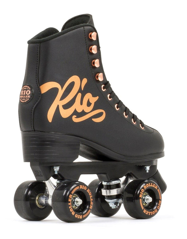 Rio Roller Rose Quad Skates - Rose Black - Skatewarehouse.co.uk