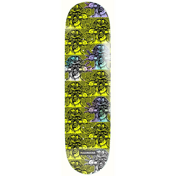 Madness Repeat Offender R7 Saftey Yellow / Holographic Skateboard Deck - 8.5