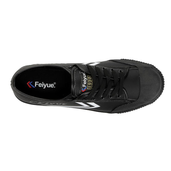 Feiyue Footwear Fe Lo 1920 Synthetic Leather Martial Arts/Gym/Lifing Shoes - Black / White - Skatewarehouse.co.uk