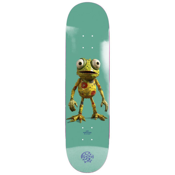Push Frogster FP Incomplete Teal Skateboard Deck - 7.75