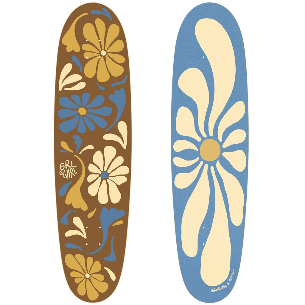 Carver Skateboards 38" GrlSwirl LongSwirl Surfskate Deck