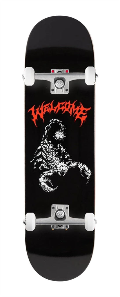 Welcome Skateboards Mace on Popsicle (Black) x Venom Custom Complete Skateboard - 8.25"