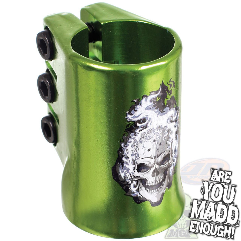 Madd Gear Mgp Hatter Hic Triple Clamp - Green - Skatewarehouse.co.uk