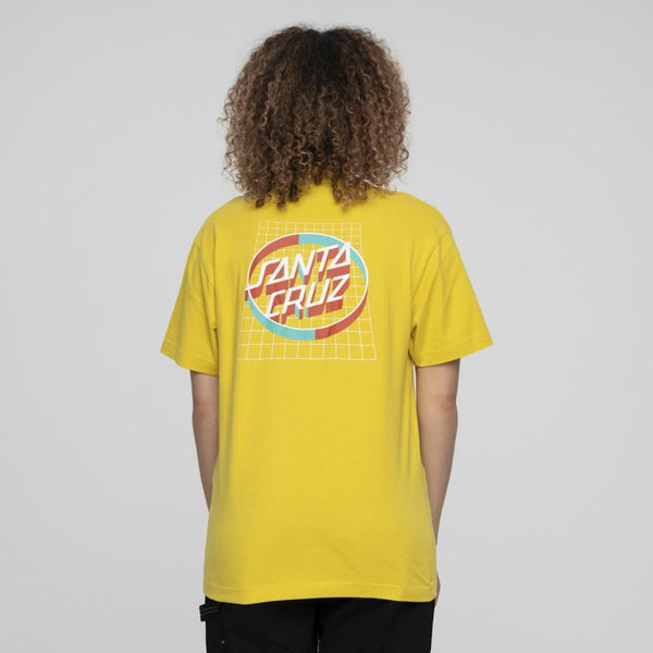 Santa Cruz T-Shirt Realm Dot T-Shirt - Gold - Skatewarehouse.co.uk