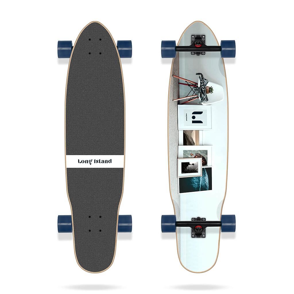 Long Island Wall 38.85"x9" Kicktail Long Island Complete Longboard - 38.0" - Skatewarehouse.co.uk