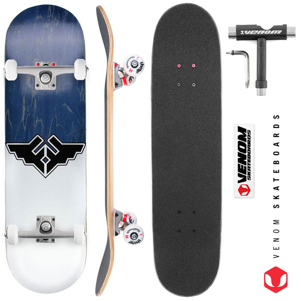 Fracture Wings V1 Blue Custom Complete Skateboard -  8.25