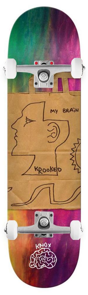 Krooked Knox Tom's Brain x Venom Custom Complete Skateboard - 8.5" - Skatewarehouse.co.uk