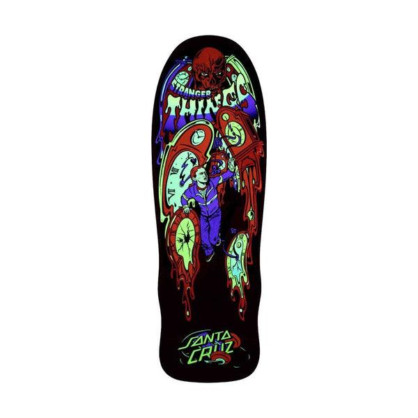 Santa Cruz ST Stranger Things Melting Clock Skateboard Deck - 9.7