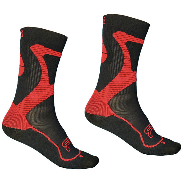 FR Skating Sports Socks - Black / Red