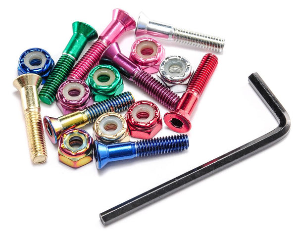 Venom Skateboards Premium Allen Key Anodised Skateboard Deck Hardware 1