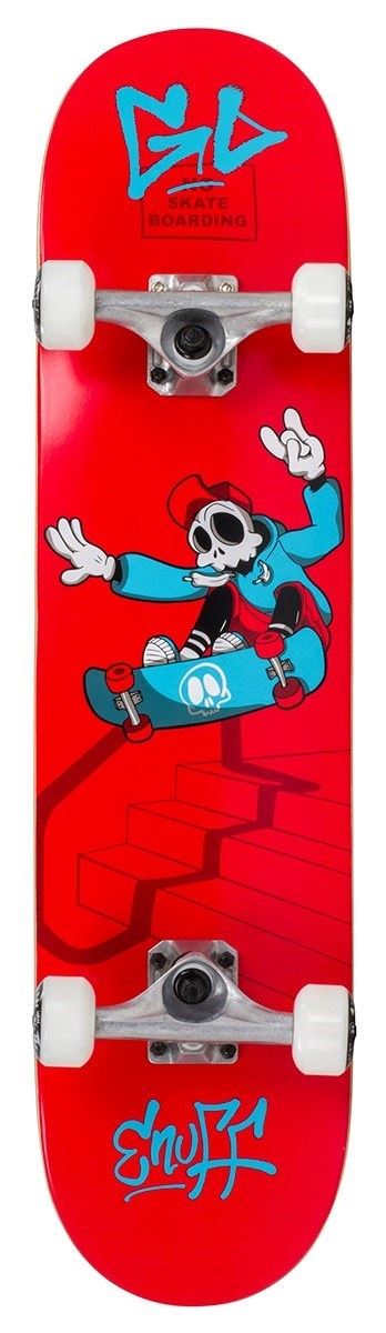 Enuff Skully Red Complete Skateboard - 7.75