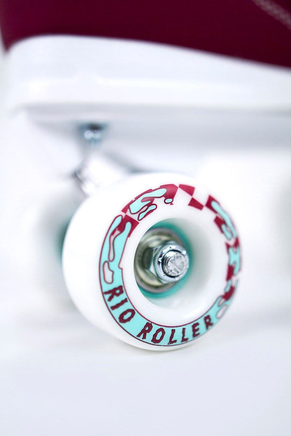 Rio Roller Mayhem Wheels - White / Green - Skatewarehouse.co.uk