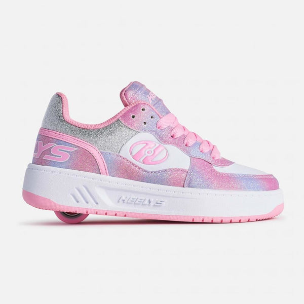 Heelys Rezerve Low - Lt Pink / White / Rainbow - Skatewarehouse.co.uk