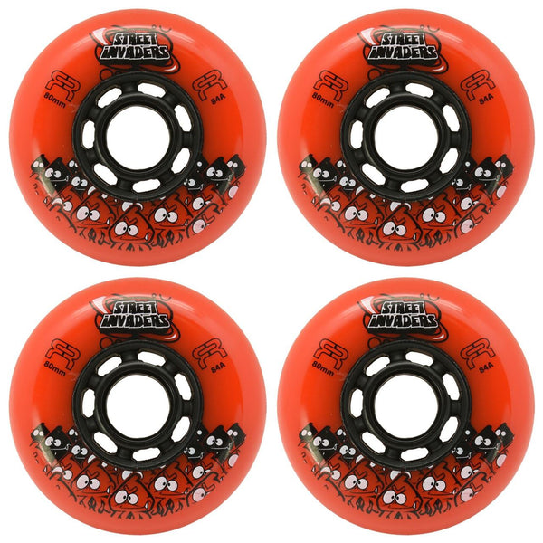 Fr Street Invaders Wheel (Set of 4 Wheels) - Orange - 72Mm/84A - Skatewarehouse.co.uk