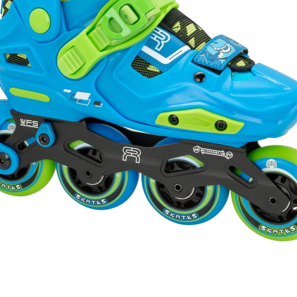 FR EZX Adjustable In-Line Skates - Blue / Lime