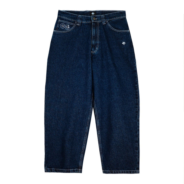 Magenta OG Denim Pants Stitch Blue Denim - Skatewarehouse.co.uk