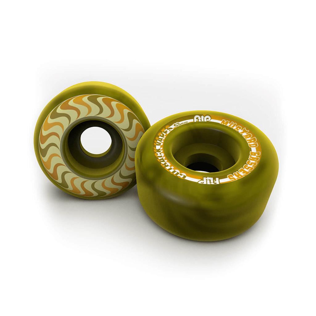 Cutback Mustard Grassers 99a Flip Wheels Pack - Skatewarehouse.co.uk