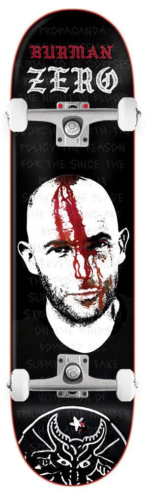 Zero Skateboard Headwound Dane Burman x Venom Custom Complete Skateboard - 8.5