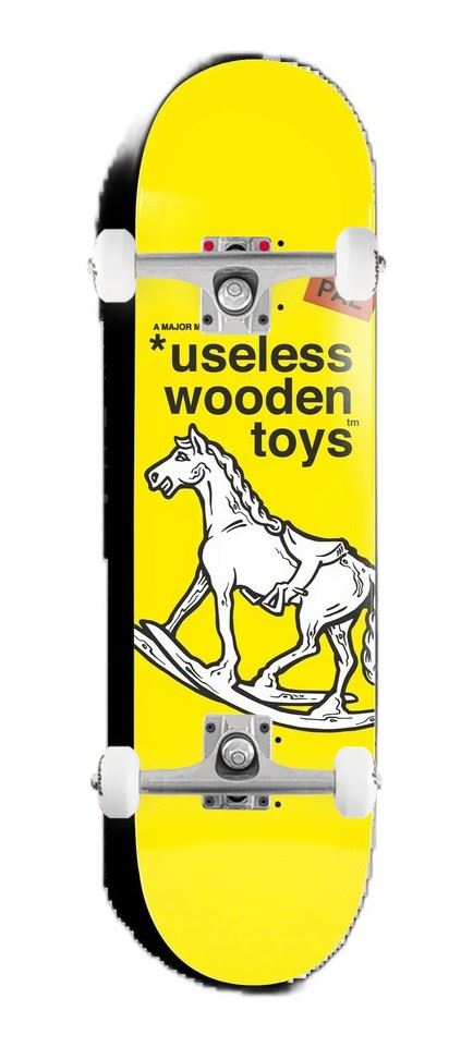 Heritage New Deal Useless Wooden Toys Popsicle Yellow x Venom Custom Complete Skateboard - 8.25