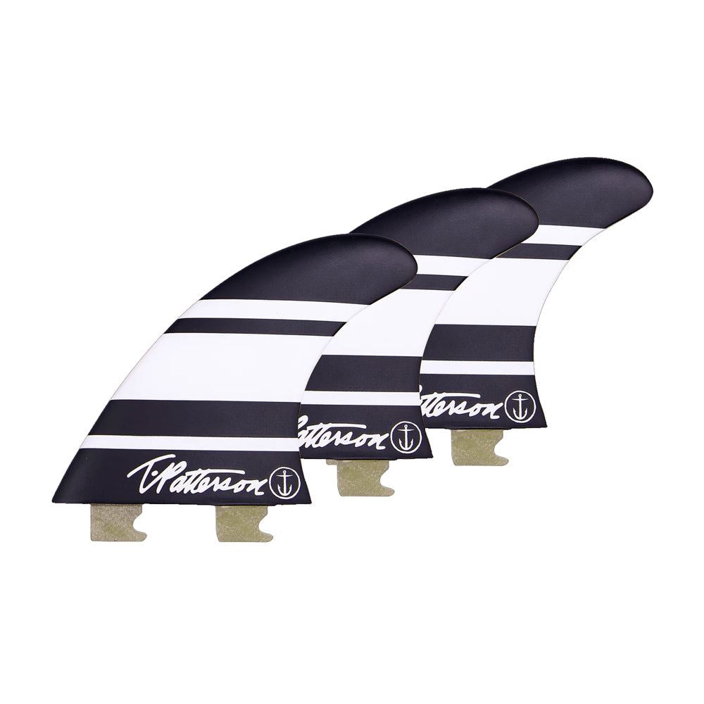 Captain Fin Co - Timmy Patterson Tri - Medium - Black / White (Snap-In / FCS II) - M