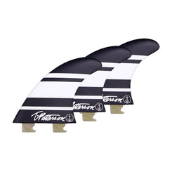 Captain Fin Co - Timmy Patterson Tri - Medium - Black / White (Snap-In / FCS II) - M