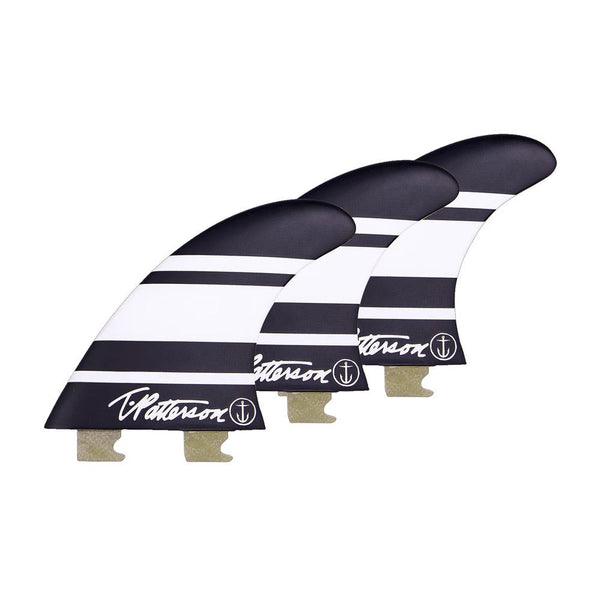 Captain Fin Co - Timmy Patterson Tri - Medium - Black / White (Snap-In / FCS II) - M
