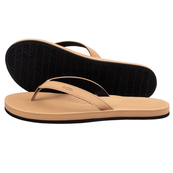 Indosole - Womens Flip Flops - ESSNTLS - Soil Light Shoes