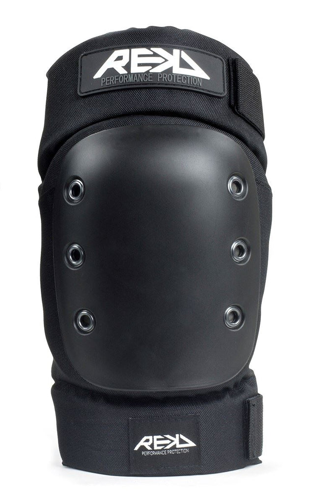 REKD Pro Skateboard Skate Scooter BMX Ramp Knee Pads - Black