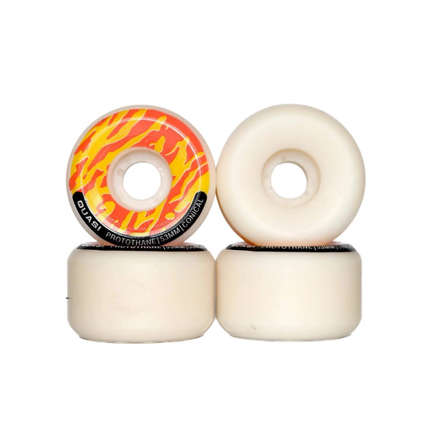 Quasi P-Thane Conical Shape (Orange) Skateboard Wheels - 53mm