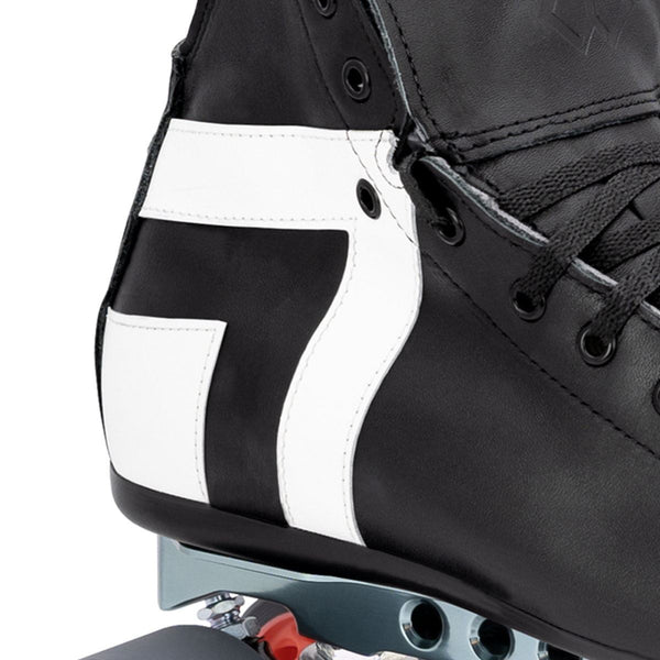 Antik AR2 Derby Quad Skates - Black with White Accents Fit