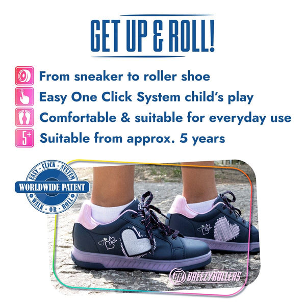 Breezy Rollers Light Heart - Purple - Skatewarehouse.co.uk