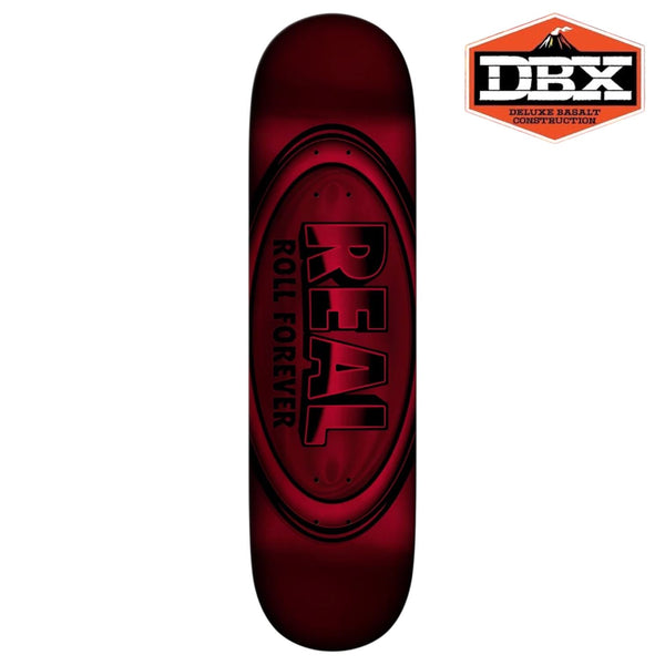 Real Dbx Oval Red Foil Skateboard Deck - 8.375