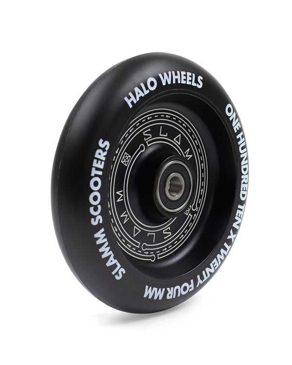 Slamm 110mm Halo Deep Dish Pro Scooter Wheel - Black - Skatewarehouse.co.uk