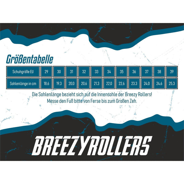 Breezy Rollers Classic White / Black - UK 6