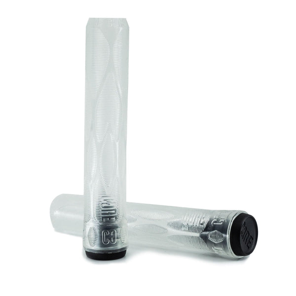 CORE Pro Handlebar Grips, Soft 170mm - Clear - Skatewarehouse.co.uk