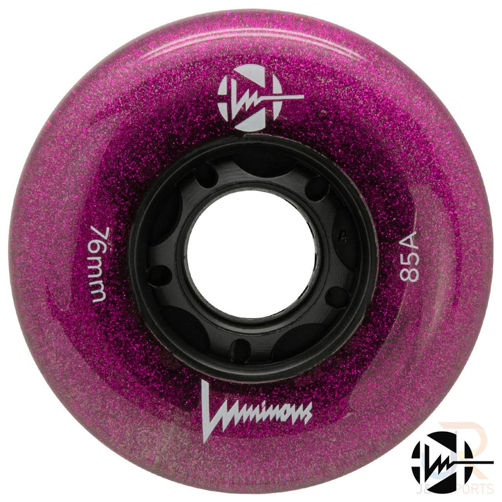 Luminous Led Inline Wheel (Set of 4 Wheels) - Purple Haze - 80Mm/85A - Skatewarehouse.co.uk