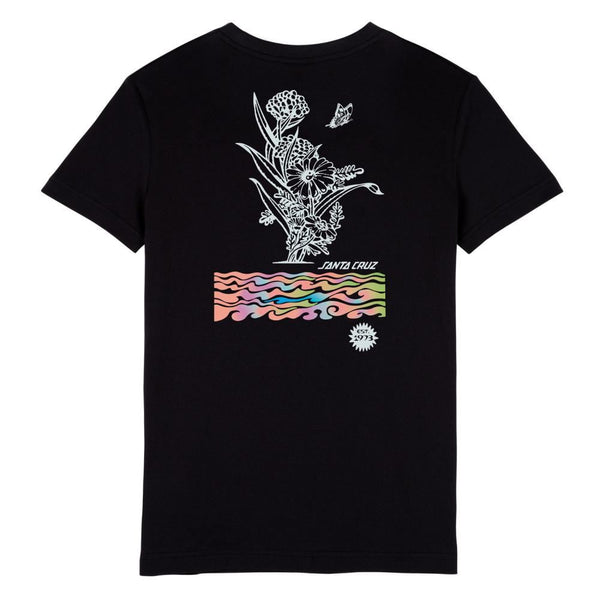 Santa Cruz Womens T-Shirt Digi Bloom T-Shirt - Black - Skatewarehouse.co.uk