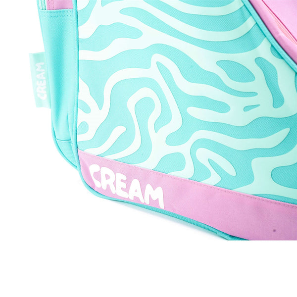 CREAM Quad Roller Skates Bag, OSFA - Wave, Teal / Pink Accessories