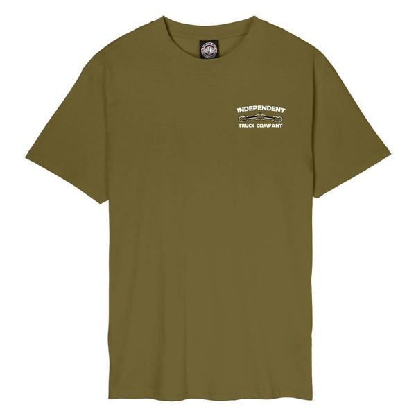 Independent T-Shirt Anytime Anywhere Chain - Olive Drab - Skatewarehouse.co.uk