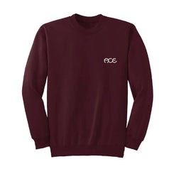 Ace Hutch Crew - Maroon / White Embroidery