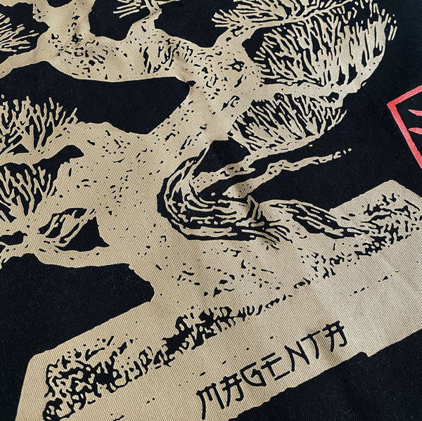 Magenta Bonsai Tee Black