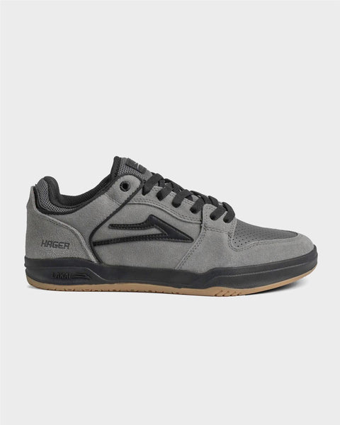 Lakai Telford Low Skate Shoes Roman Grey - Skatewarehouse.co.uk