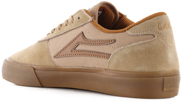 Lakai Manchester Skate Shoes - Tan / Gum - Skatewarehouse.co.uk