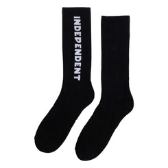 Independent Socks Baseline Mid Crew Socks Black - 9-11