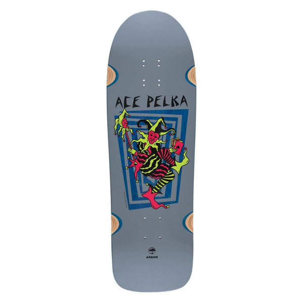 Arbor Pro Ace Pelka 9.75 Death Card Skateboard Deck - 9.75