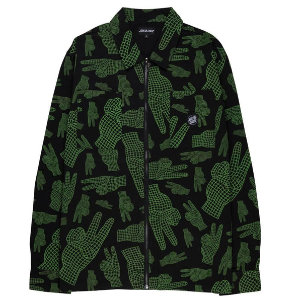 Santa Cruz Shirt El Jefe Shirt - All Over Atomic Peace - Skatewarehouse.co.uk